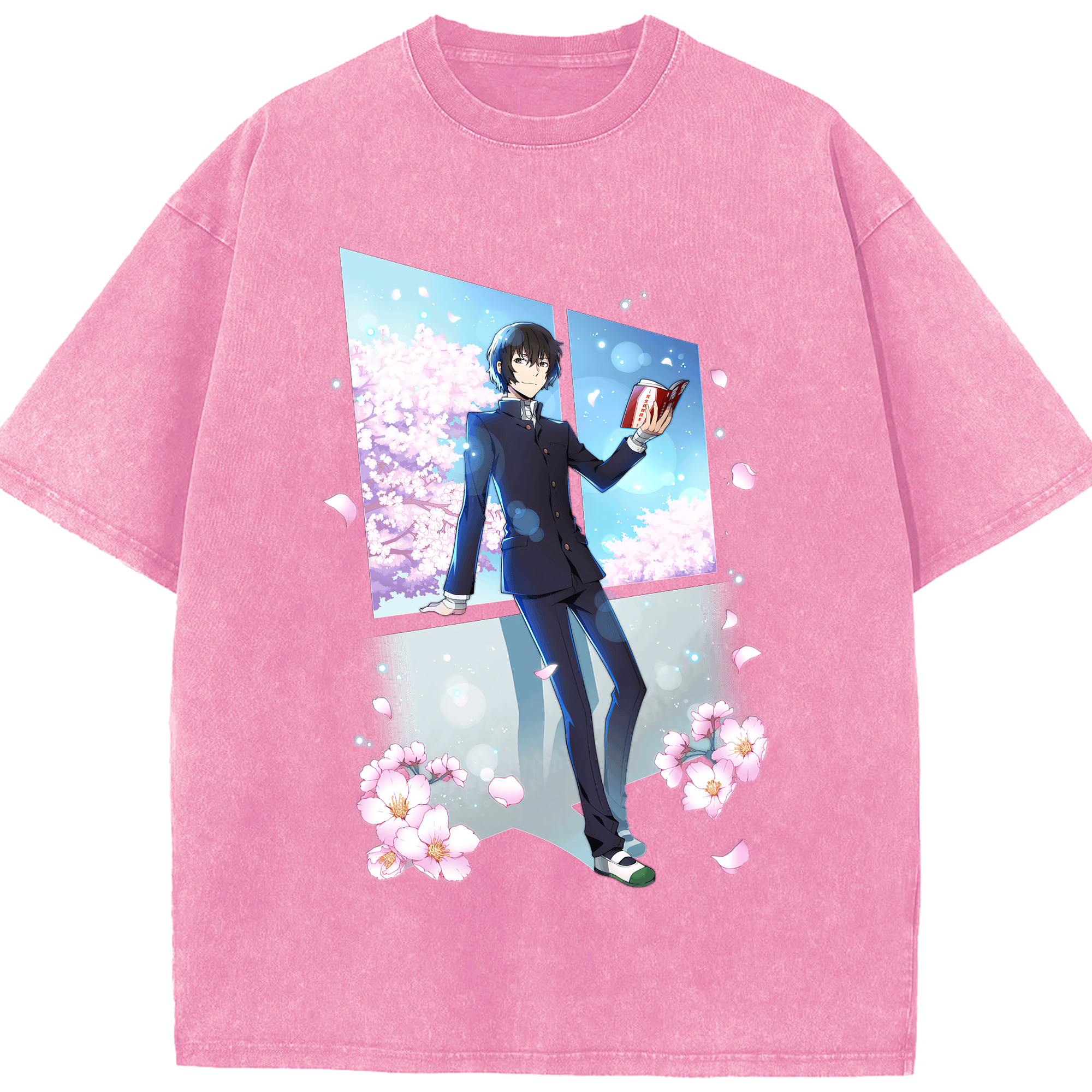 （画像用） 文豪ストレイドッグス Bungo Stray Dogs 綿100% ヴィンテージ風 半袖Tシャツ（フロントプリント）